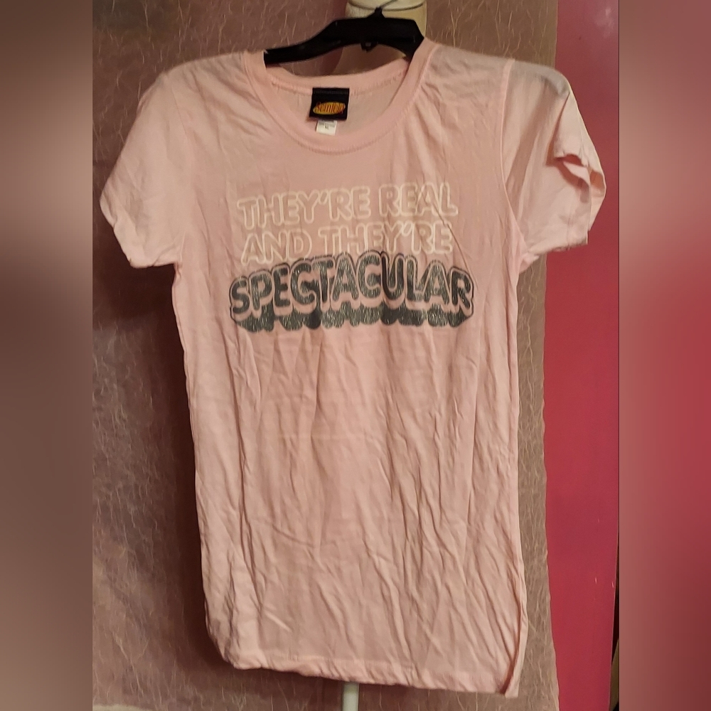 Womans Seinfeld Pink T-Shirt Top in a size XL